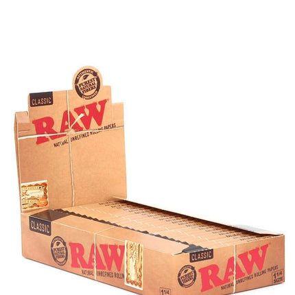 RAW Rolling Papers Classic 1 1/4 50ct (24) - Full Box