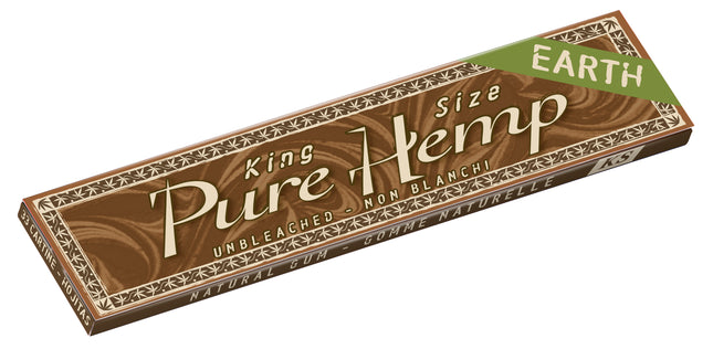 Pure Hemp Rolling Papers Earth King Size 33ct