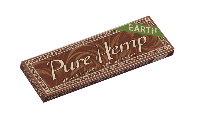 Pure Hemp Rolling Papers Earth 1 1/4 Size 50ct