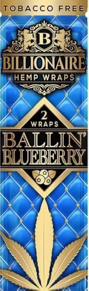 Billionaire Hemp Wraps Ballin' Blueberry 2ct (1)