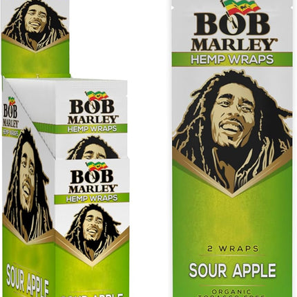 Bob Marley Hemp Wraps Sour Apple 2ct