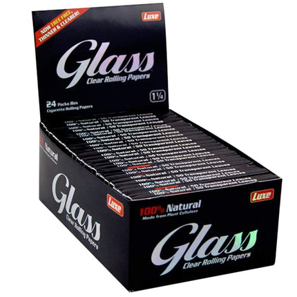 Luxe Clear Rolling Papers Glass 1 1/4 Size 50ct