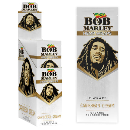 Bob Marley Hemp Wraps Caribbean Cream 2ct