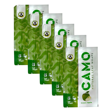 Camo Herbal Wraps Green Apple 5ct