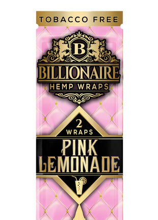 Billionaire Hemp Wraps Pink Lemonade 2ct