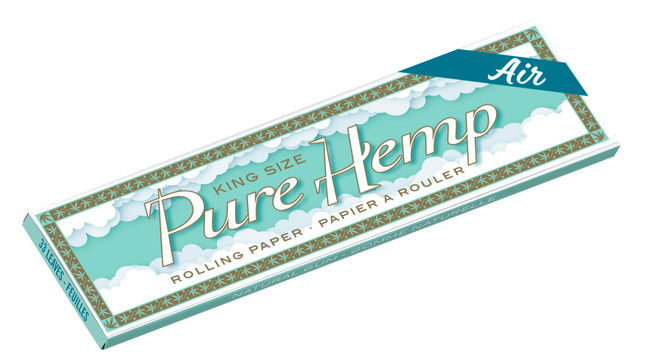 Pure Hemp Rolling Papers Air King Size 33ct