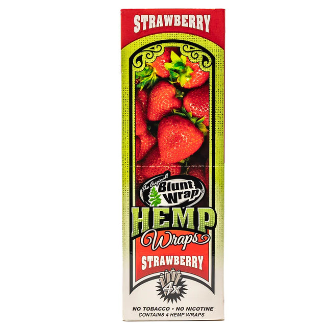 Blunt Wrap Hemp Wraps Strawberry 4ct