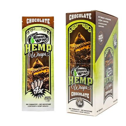 Blunt Wrap Hemp Wraps Chocolate 4ct