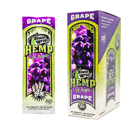 Blunt Wrap Hemp Wraps Grape 4ct