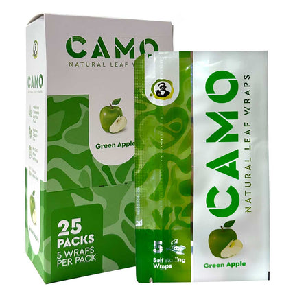 Camo Herbal Wraps Green Apple 5ct