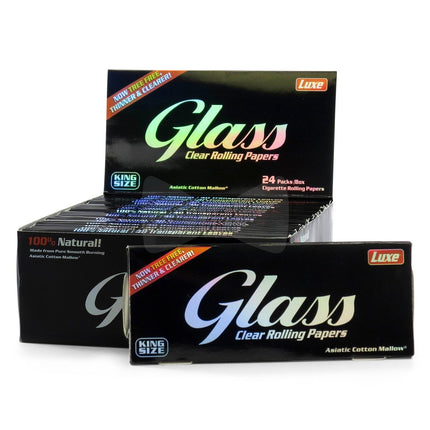 Luxe Clear Rolling Papers Glass King Size 40ct