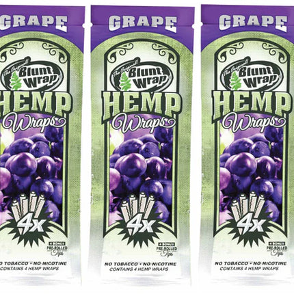 Blunt Wrap Hemp Wraps Grape 4ct