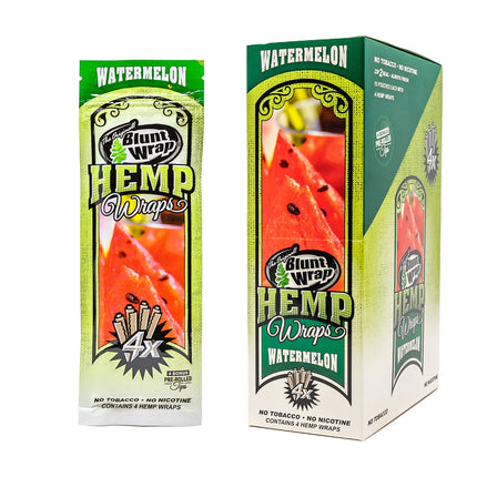 Blunt Wrap Hemp Wraps Watermelon 4ct