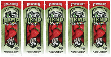 Blunt Wrap Hemp Wraps Strawberry 4ct