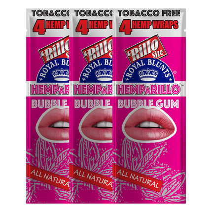 Hemparillo Hemp Wraps Bubble Gum 4ct