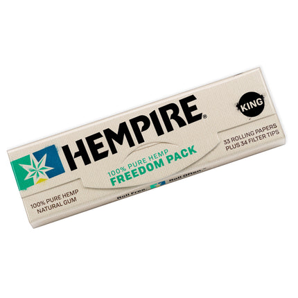 Hempire Rolling Papers with Tips King Size 33ct