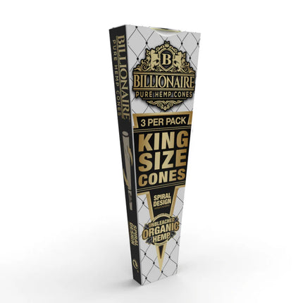 Billionaire Cones Unbleached Paper King 3ct