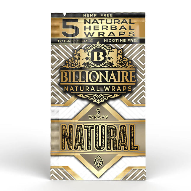 Billionaire Herbal Wraps Natural 5ct - Made from Tea