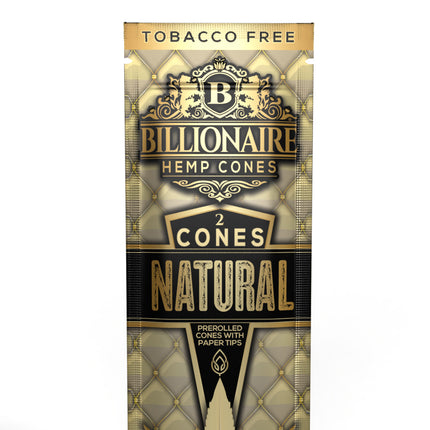 Billionaire Hemp Cones Natural 2ct