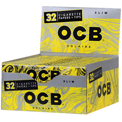 OCB Rolling Papers Solaire with Tips 32ct