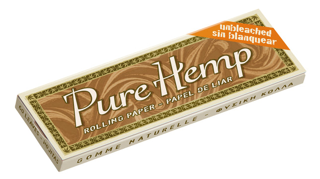 Pure Hemp Rolling Papers Unbleached Single Wide 60ct