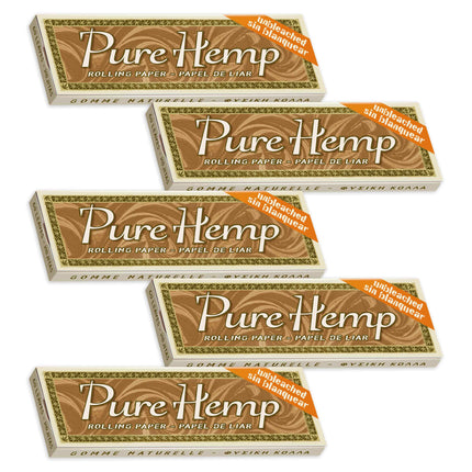 Pure Hemp Rolling Papers Unbleached Single Wide 60ct