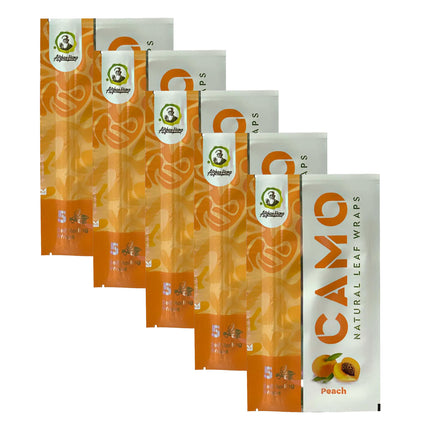 Camo Herbal Wraps Peach 5ct