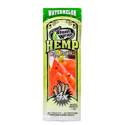 Blunt Wrap Hemp Wraps Watermelon 4ct