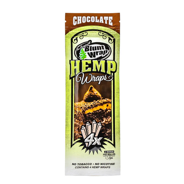 Blunt Wrap Hemp Wraps Chocolate 4ct