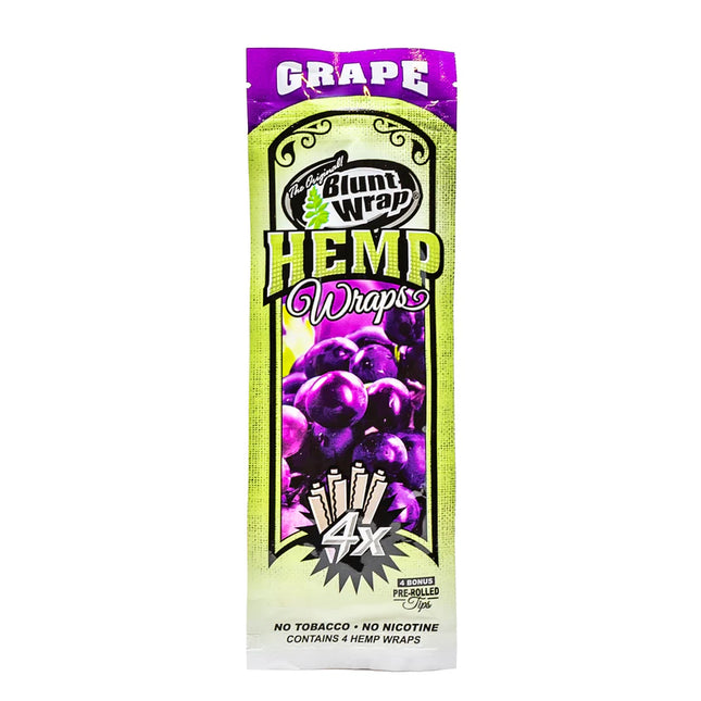 Blunt Wrap Hemp Wraps Grape 4ct