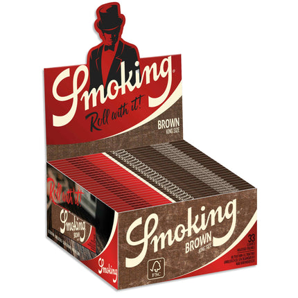 Smoking Rolling Papers Brown King Size 33ct (50) - Full Box