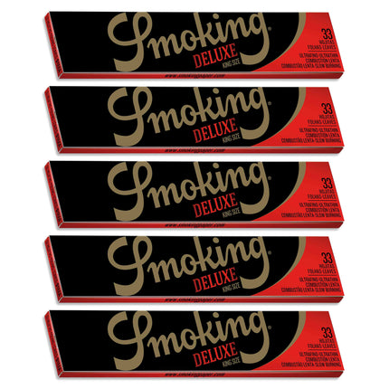 Smoking Brand Rolling Papers Deluxe King Size 33ct