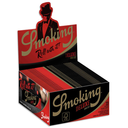 Smoking Brand Rolling Papers Deluxe King Size 33ct