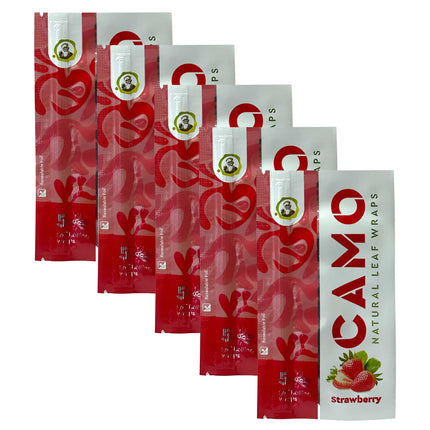 Camo Herbal Wraps Strawberry 5ct