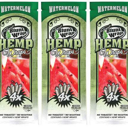 Blunt Wrap Hemp Wraps Watermelon 4ct