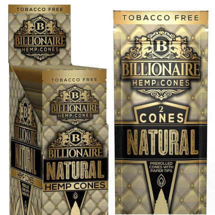 Billionaire Hemp Cones Natural 2ct