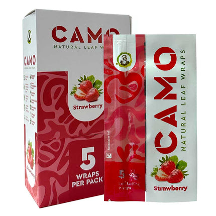 Camo Herbal Wraps Strawberry 5ct