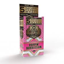 Billionaire Herbal Wraps Poppin' Bubblegum 5ct - Made from Tea