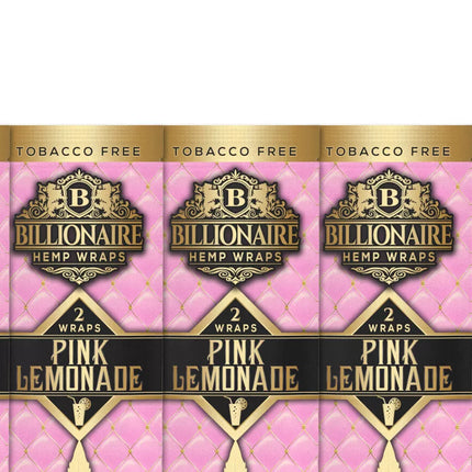 Billionaire Hemp Wraps Pink Lemonade 2ct