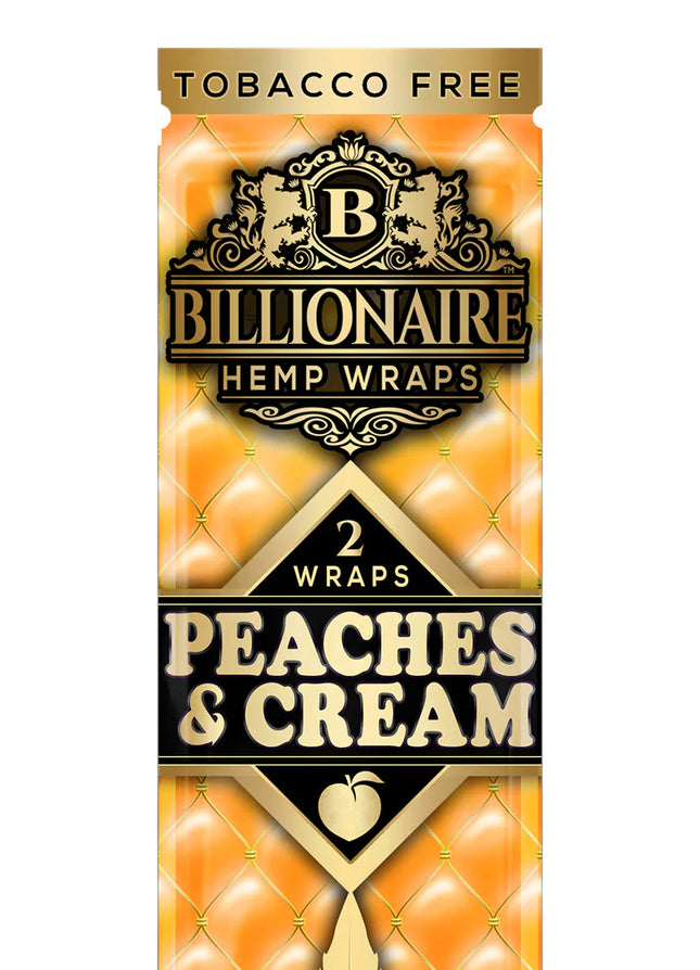 Billionaire Hemp Wraps Peaches & Cream 2ct