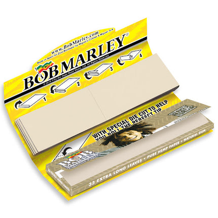 Bob Marley Rolling Papers Classic with Tips King Size 33ct